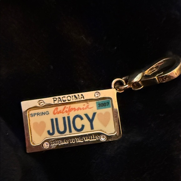 Juicy Couture Jewelry - 2007 like new Juicy Couture California License Plate Charm